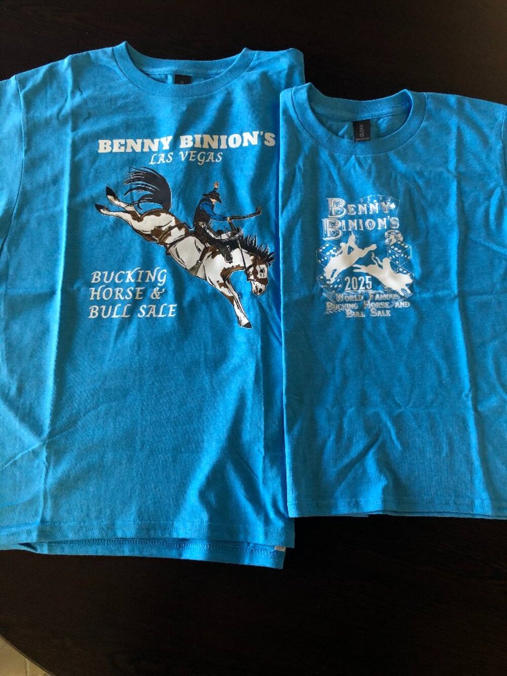 Benny Binion’s Bucking Horse & Bull Sale Youth T-Shirt – Blue